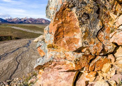 View from Polychrome Pass toward the Alaska Range in Denali National Park, Alaska. Image made below the park road.